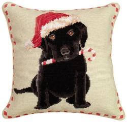 Santa Puppy Pillow
